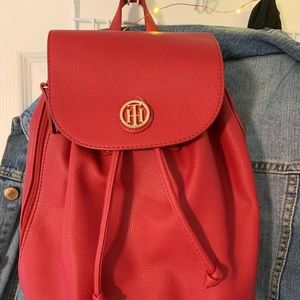 Tommy Hilfiger Red Purse Backpack